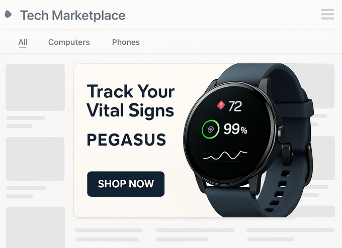 Ad example Pegasus